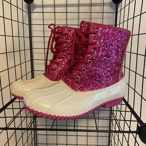 Sugar Skipper Shearling Lined Duck Boots Sz 6